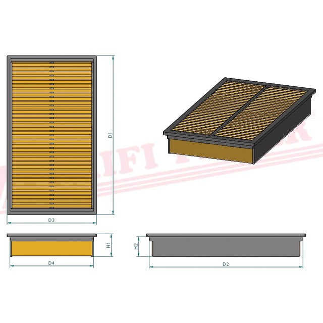 Filtre Habitcle SC 80067 Hifi Filter référence fournisseur HIFSC80067